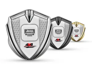 Jeep Emblema Metallico Badge Disegno Sportivo Elegante